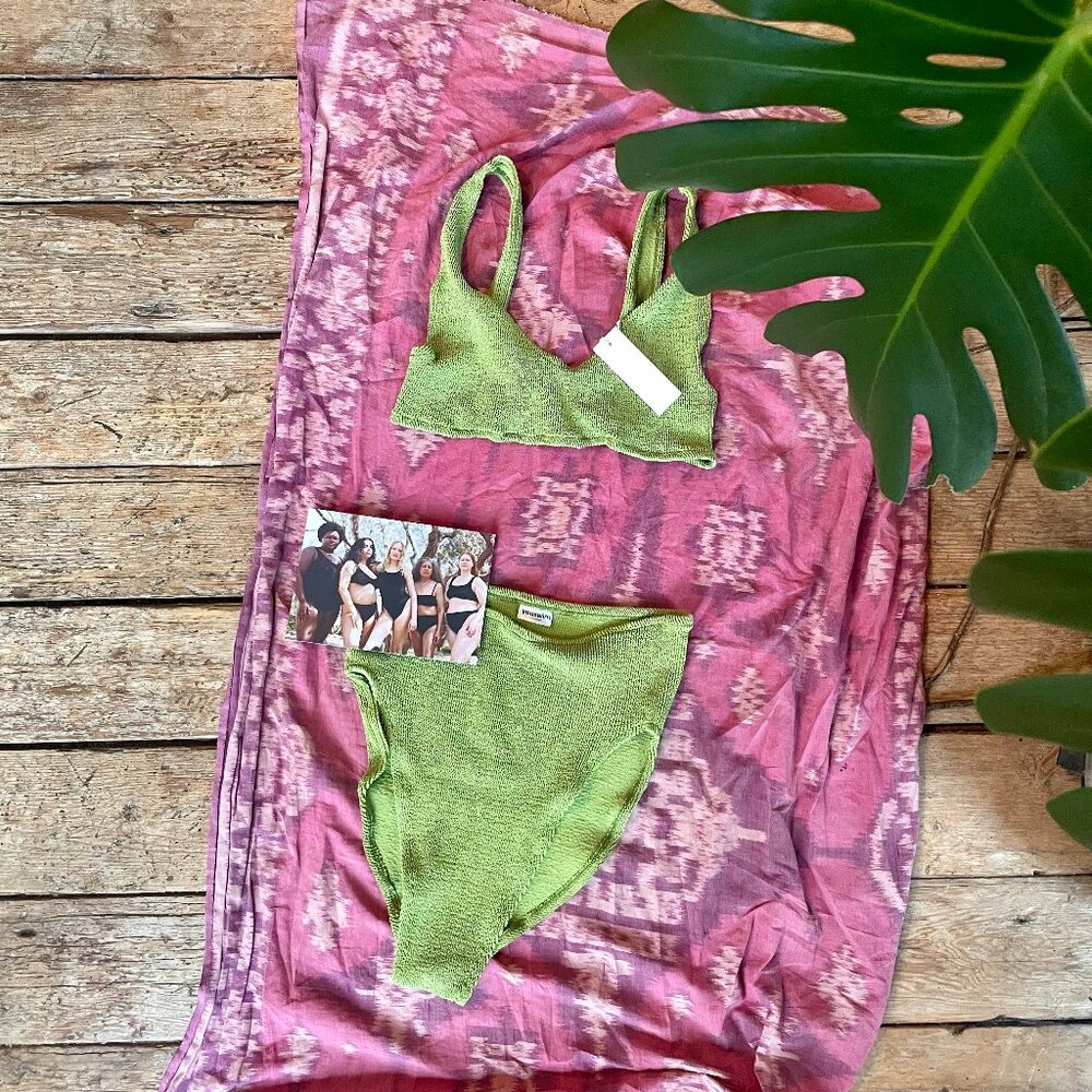Youswim Eva High Waist Two Piece Swimsuit Fern, NWT